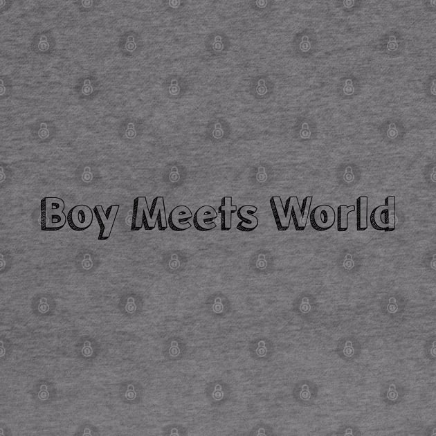 Boy Meets World / / Typography Design by Aqumoet